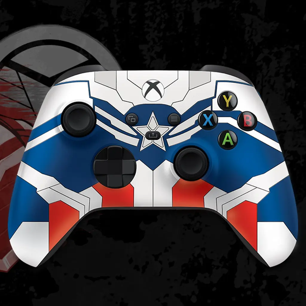 [687192] XBOX Wireless Controller Captain America 3.webp