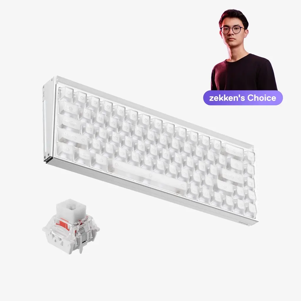 [702388] MelGeek Made68 UltraV2 Frost White Gaming Keyboard 2.webp