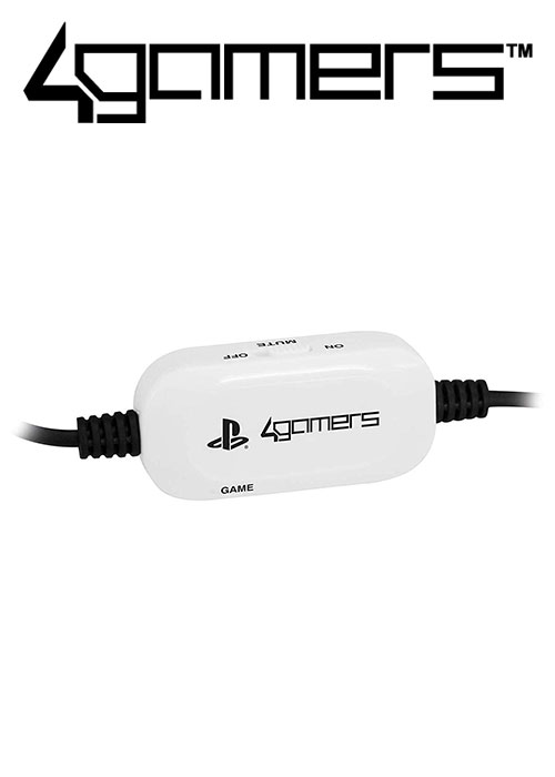 PS4 PRO4-40 Wired Stereo Gaming Headset - White (4Gamers)