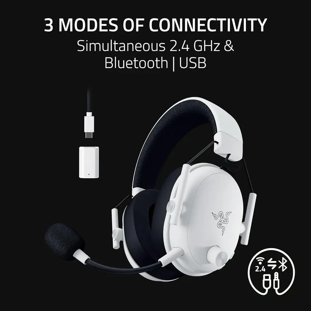 [702947] Razer BlackShark V3 Wireless Esports Headset White Edition 7.webp