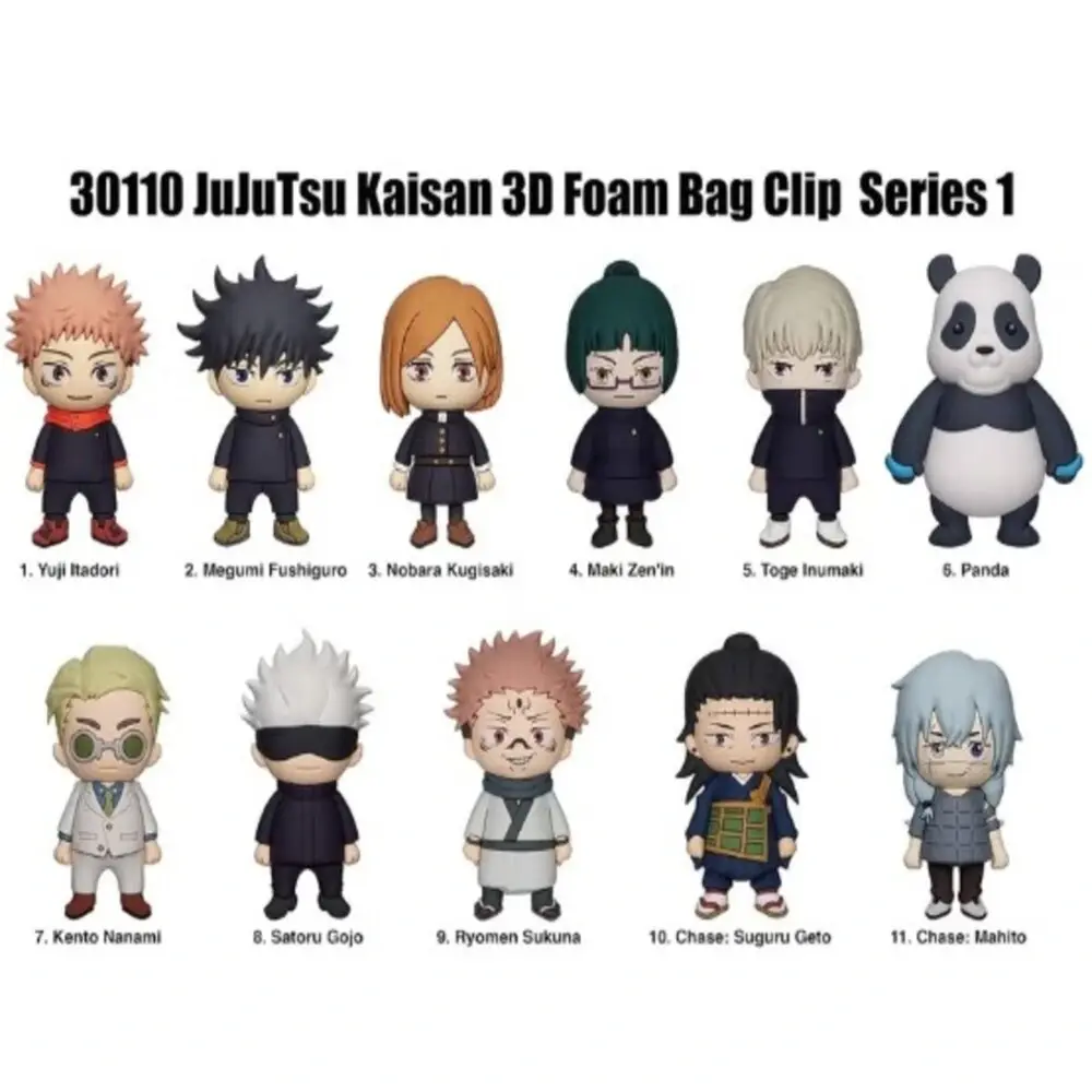 Monogram Jujutsu Kaisen 3D Foam Bag Clip, Series 1 1 (1).webp