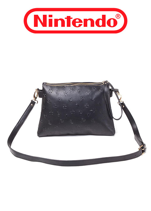 Zelda - AOP With Gold Print Hyrule Logo Ladies Shoulderbag