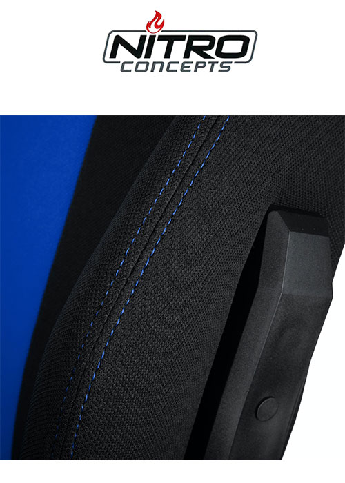 Nitro Concepts E250 Gaming Chair - Black/Blue