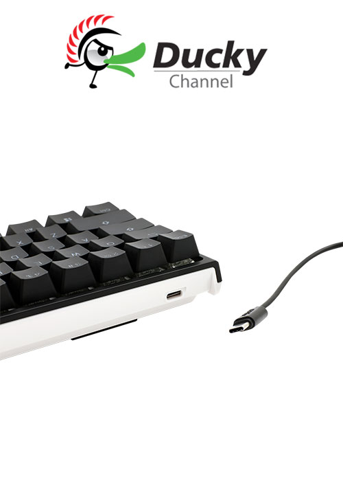 Ducky One 2 Mini (V2) RGB DS PBT Blue Cherry MX Mechanical Keyboard  (US Layout)