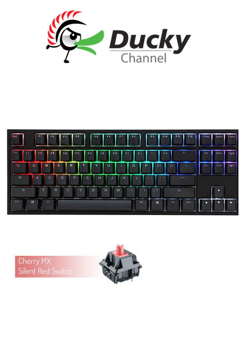 Ducky One 2 TKL RGB Gaming Keyboard - Silent Red Switch