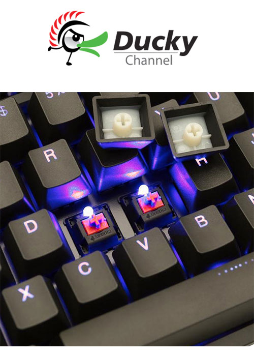 Ducky One 2 TKL RGB Gaming Keyboard - Silent Red Switch