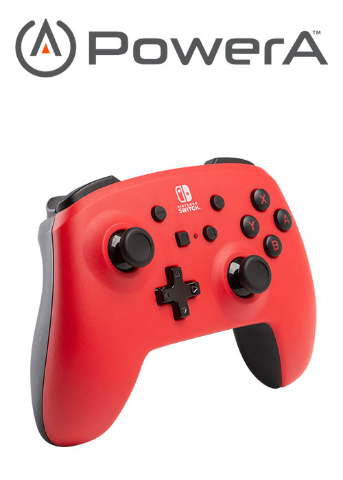 NS PowerA Enhanced Wireless Switch Controller - Red