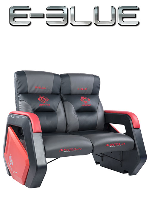 Auroza Gaming Double Sofa EEC335 with Movable Scroll Casters