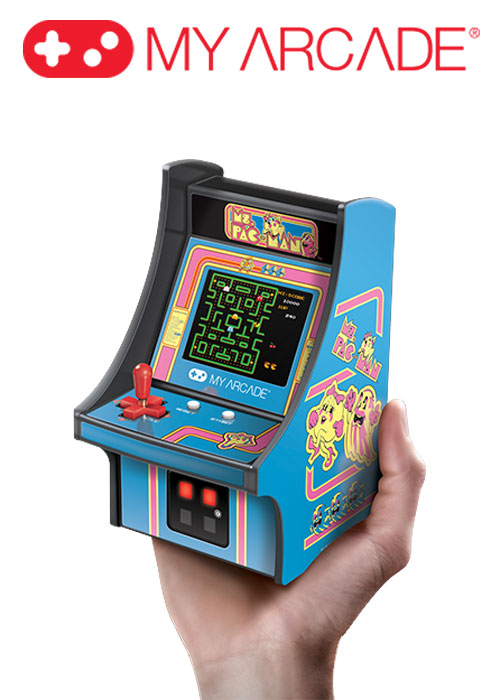 6.75" COLLECTIBLE RETRO MS. PAC-MAN MICRO PLAYER