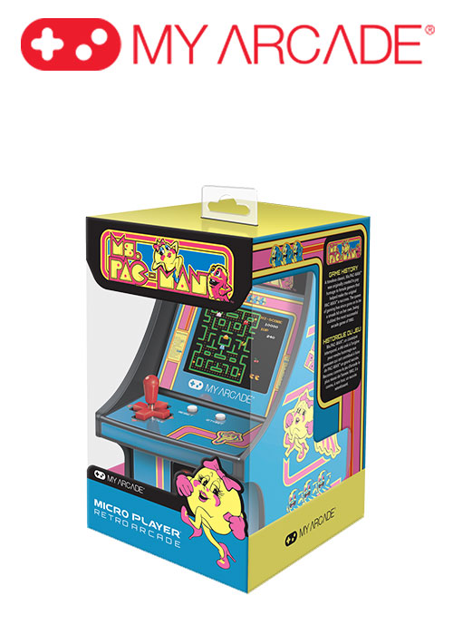 6.75" COLLECTIBLE RETRO MS. PAC-MAN MICRO PLAYER