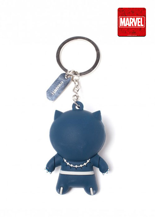 Black Panther - Kawaii 3D Rubber Keychain