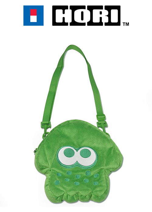 Hori NS Splatoon 2 Squid Plush Pouch (Neon Green)