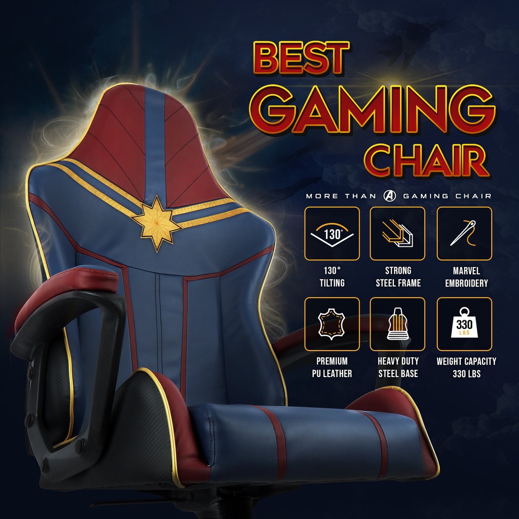 ERC - Licensed Marvel Standard Gaming Chair Series - Captain Marvel