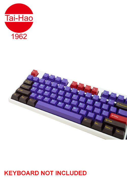 Tai-Hao 113-Keys ABS Double Shot Cubic-Keycap Set - Ultraviolet