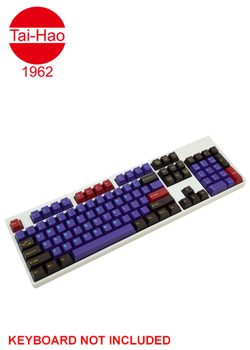 Tai-Hao 113-Keys ABS Double Shot Cubic-Keycap Set - Ultraviolet