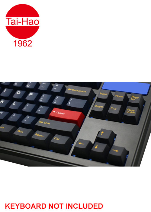 Tai-Hao 113-Keys ABS Double Shot Cubic-Keycap Set - Midnight Sun