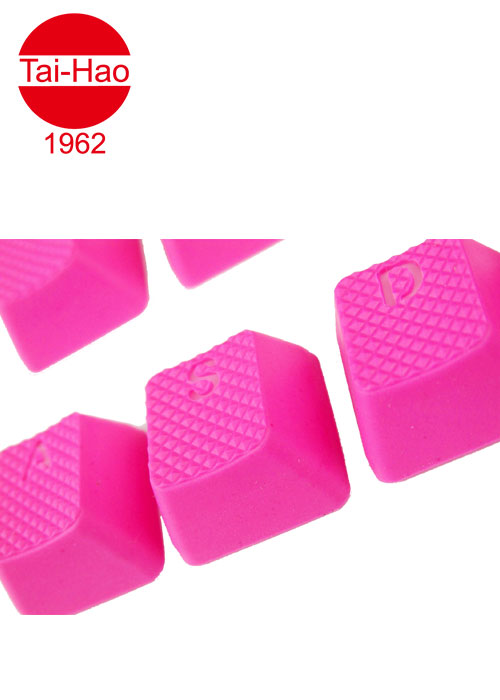 Tai-Hao 18-Keys TPR Backlit Double Shot Rubber-Keyscap Set - Neon Pink