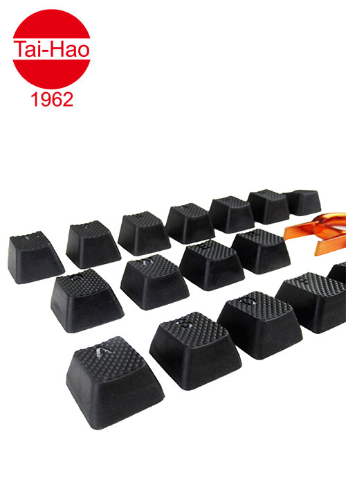 Tai-Hao 18-Keys TPR Backlit Double Shot Rubber-Keycap Set - Black