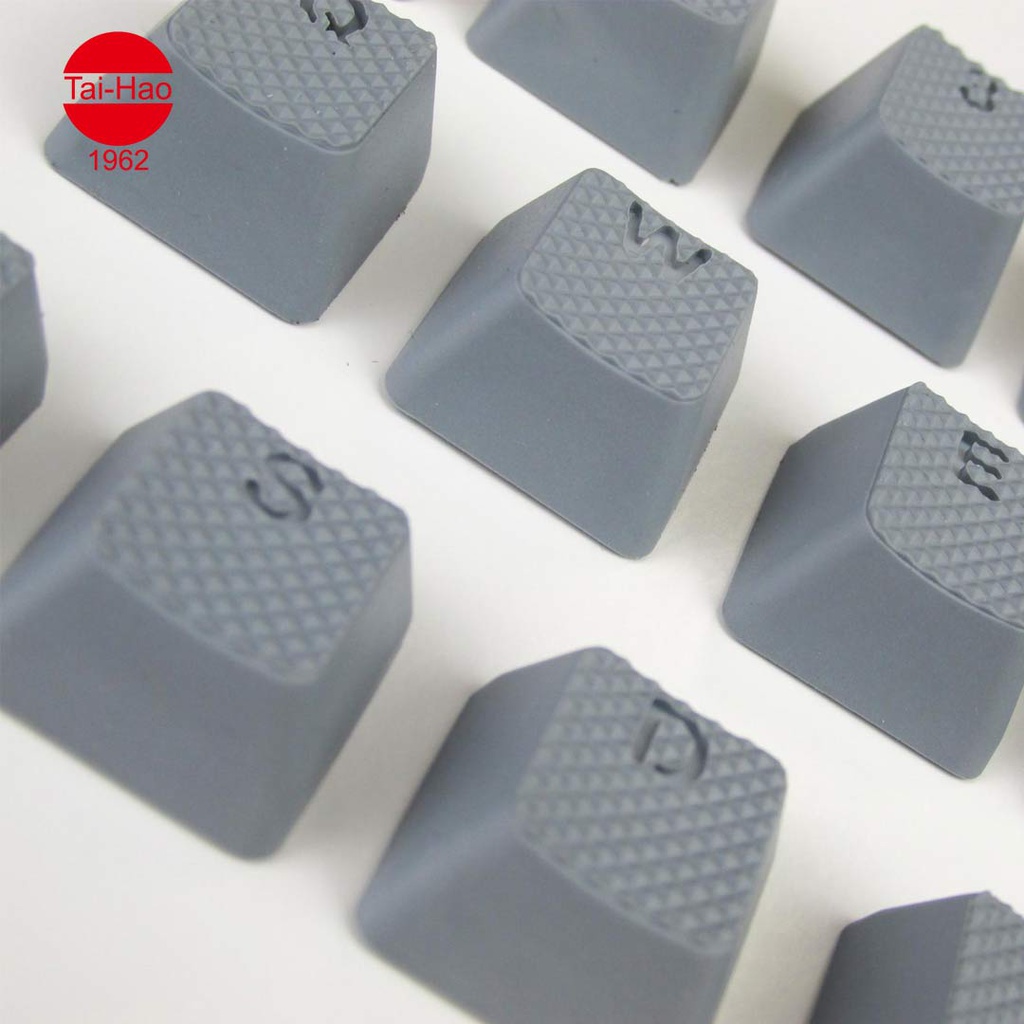 Tai-Hao 18-Keys TPR Backlit Double Shot Rubber-Keycap Set - Gray