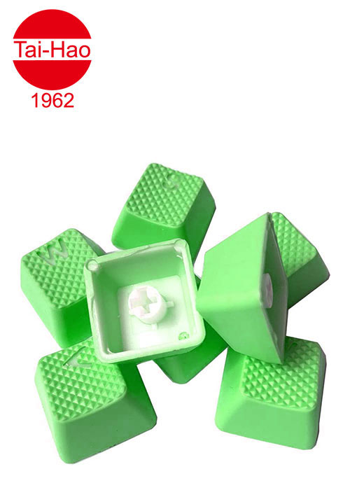 Tai-Hao 8-Keys Rubber Gaming Backlit-Keycap - Neon Green