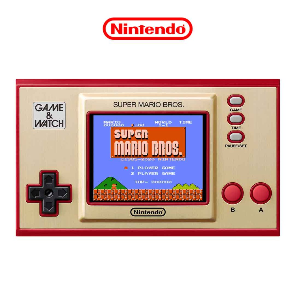 Nintendo Game & Watch Super Mario Bros + AC Adapter
