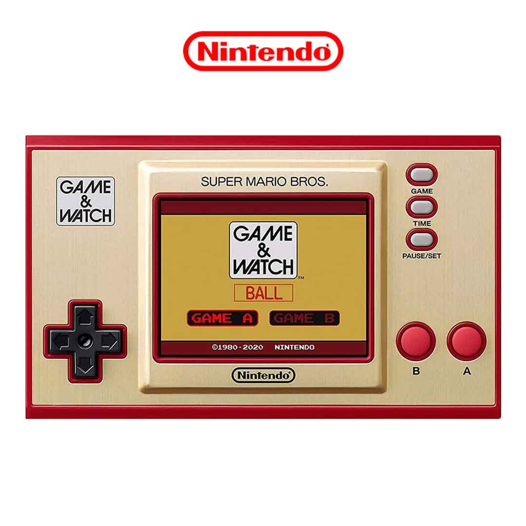 Nintendo Game & Watch Super Mario Bros + AC Adapter