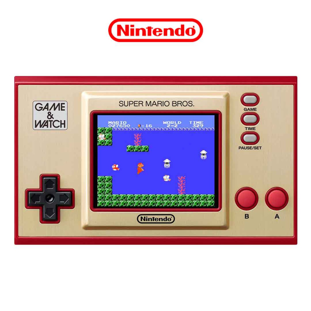 Nintendo Game & Watch Super Mario Bros + AC Adapter