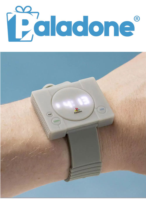 Men's Digital Automatic Watch with Silicone Strap (Paladone)