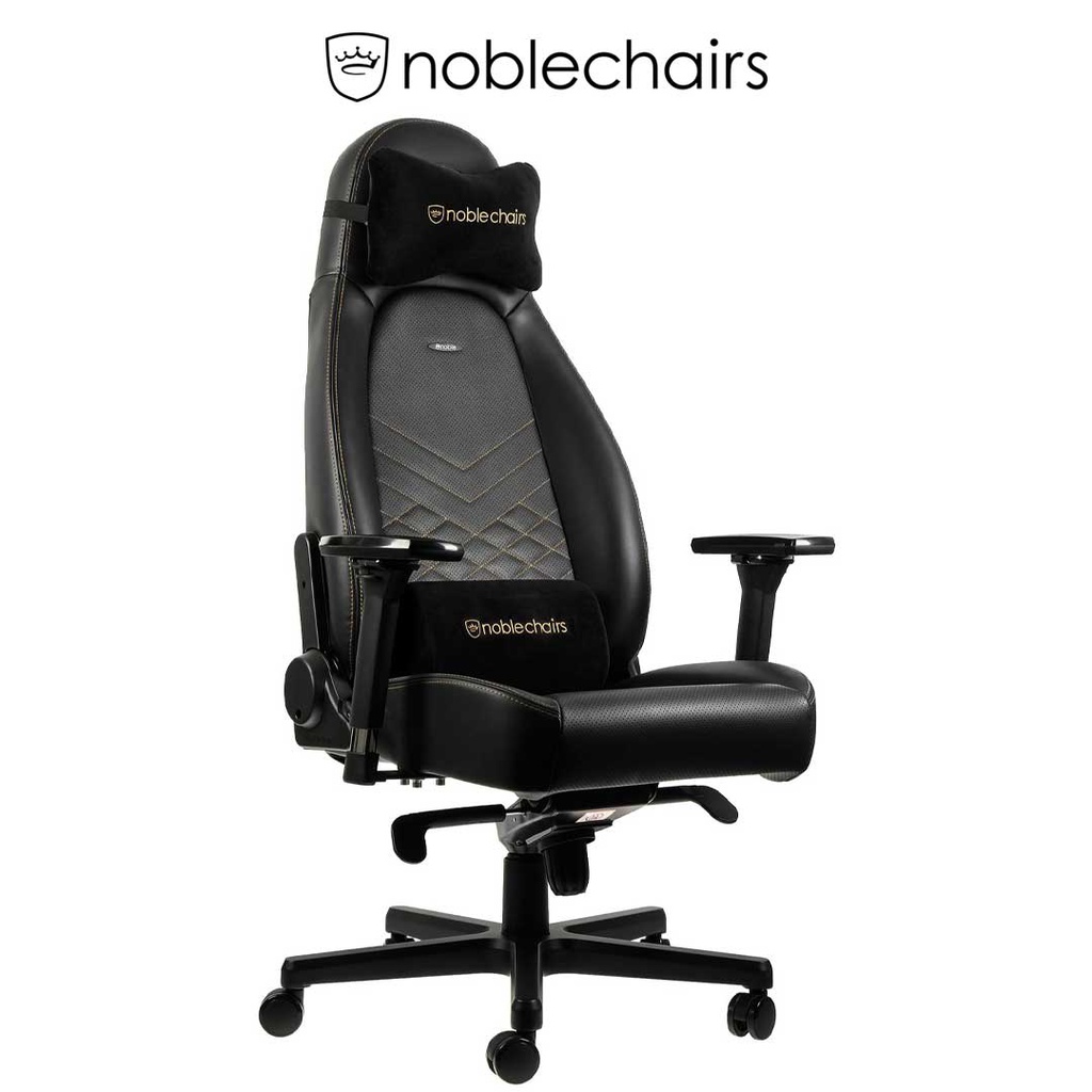 Noblechairs ICON Gaming Chair - Black/Gold