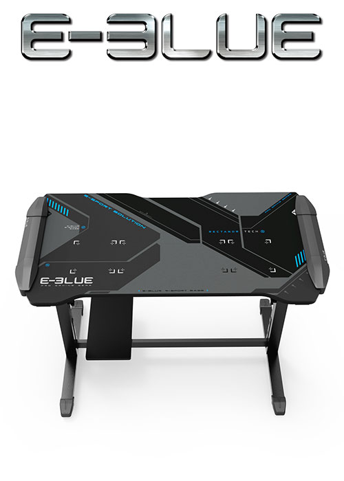 E-Blue EGT574 HEIGHT-ADJUSTABLE & GLOWING GAMING DESK