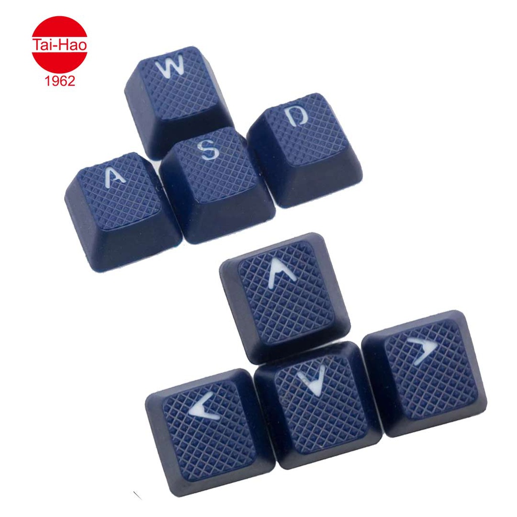 Tai-Hao 8-Keys Rubber Gaming Backlit-Keycap - Dark Blue
