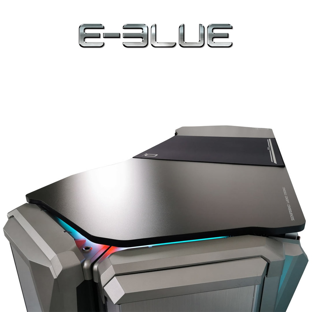 E-Blue EGT567-S Smart RGB CEO Table - Black
