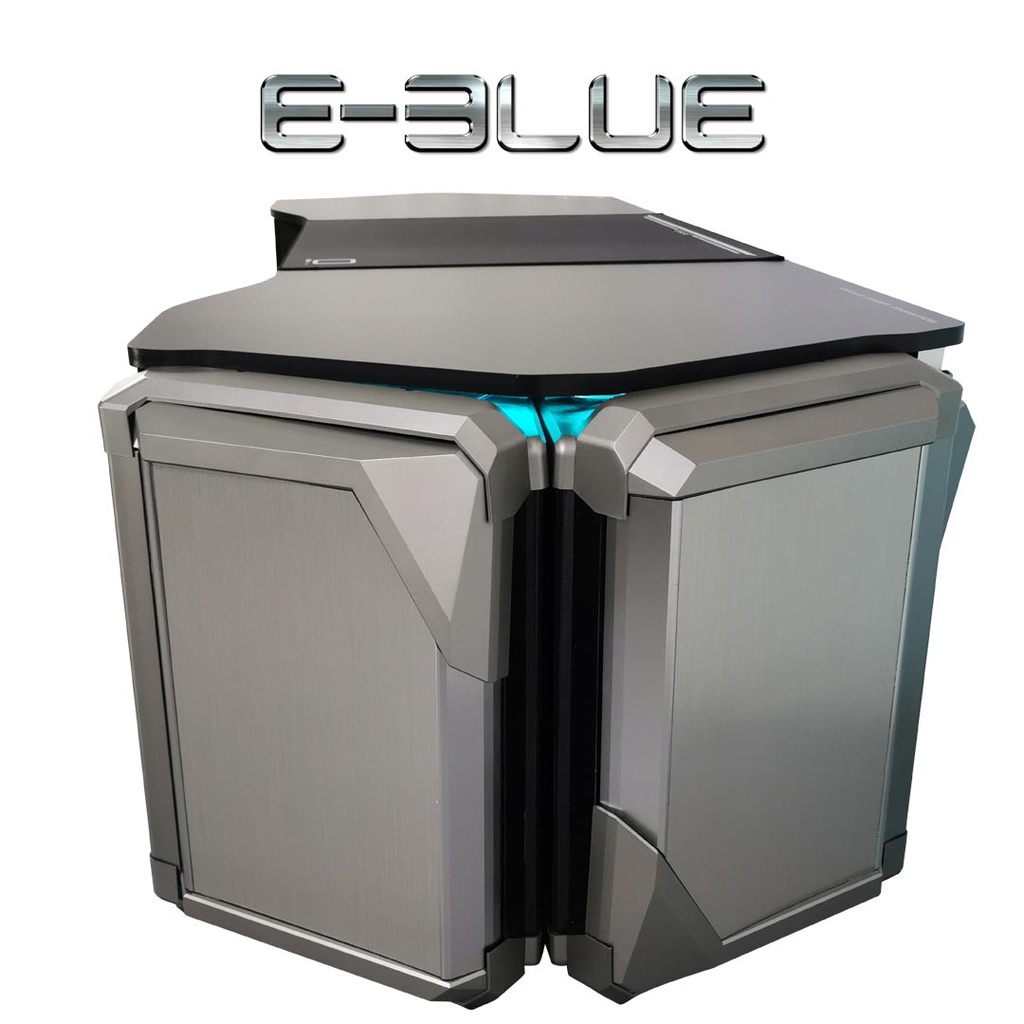 E-Blue EGT567-S Smart RGB CEO Table - Black