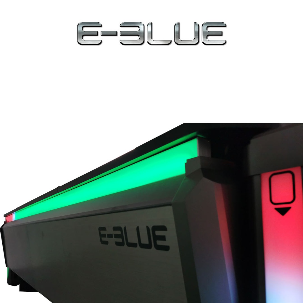 E-Blue EGT567-S Smart RGB CEO Table - Black