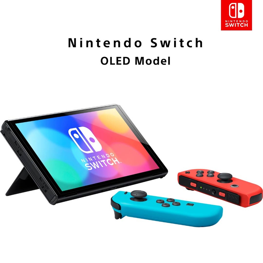 Nintendo Switch – OLED Model neon blue/neon red set