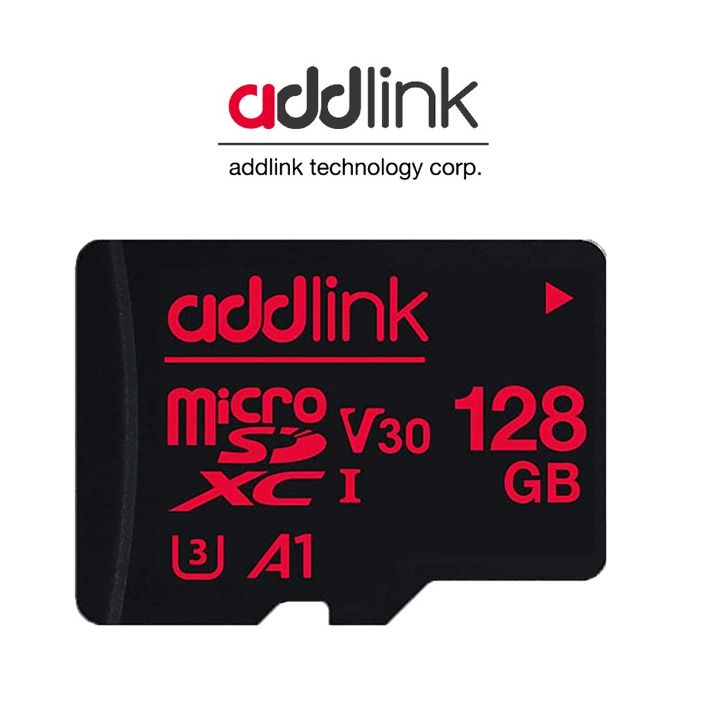 addlink 128GB microSD UHS1 V30 U3 A1(With Adapter)