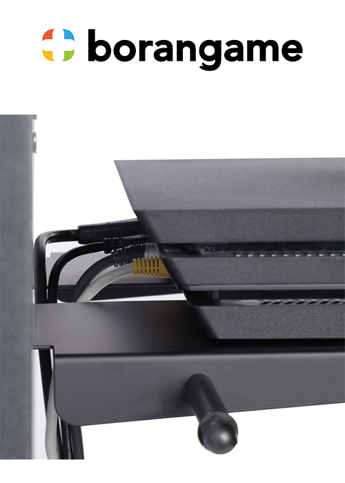 PS4 & Xbox Wall Mount 2 Controller Holders & Headphone - Black (Borangame)