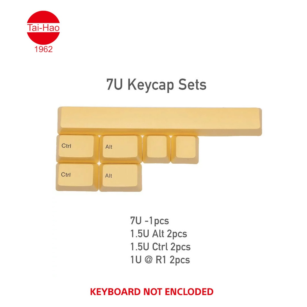Tai-Hao 116-Keys PBT Double Shot -Keycap Set -Sunset
