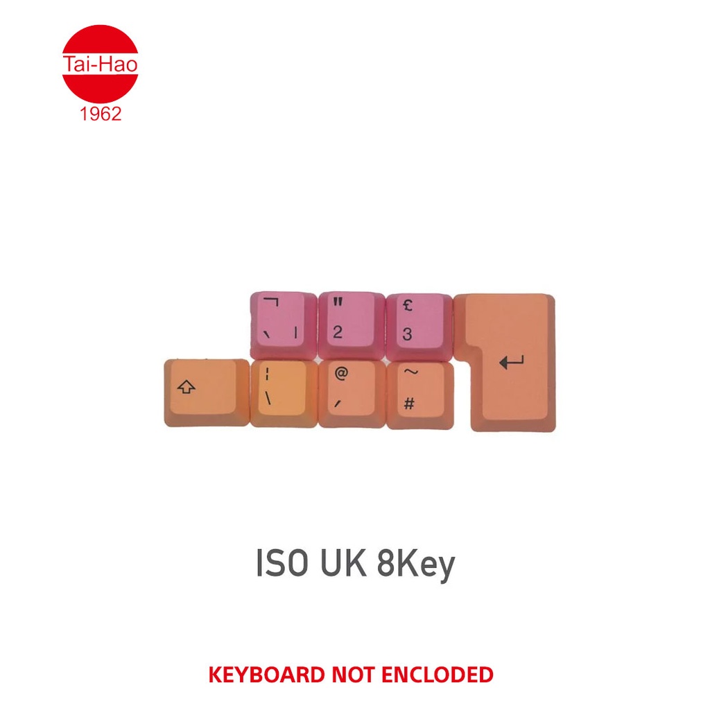Tai-Hao 116-Keys PBT Double Shot -Keycap Set -Sunset