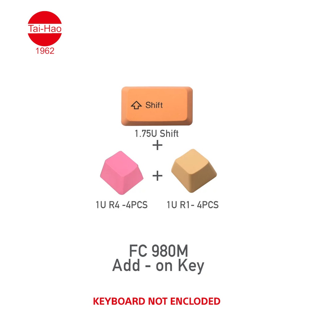 Tai-Hao 116-Keys PBT Double Shot -Keycap Set -Sunset