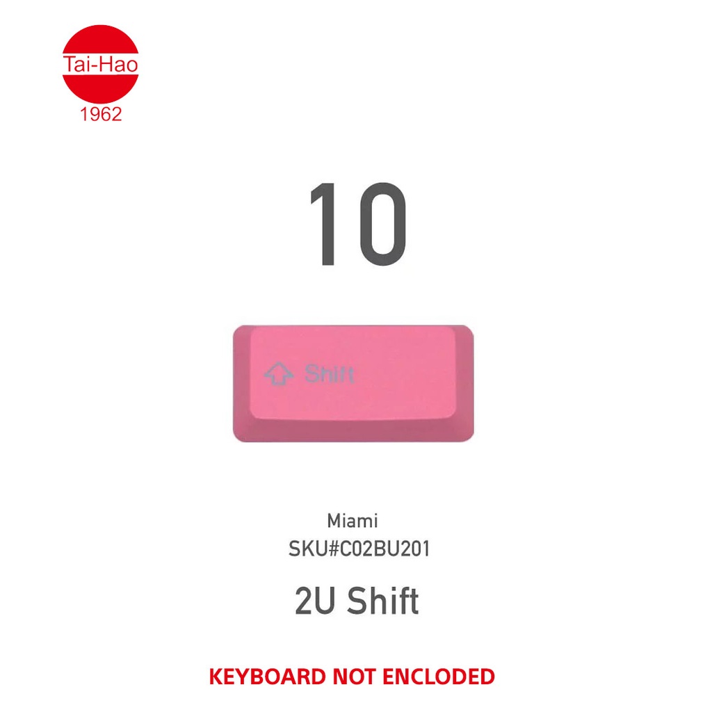 Tai-Hao 116-Keys PBT Double Shot -Keycap Set -Miami