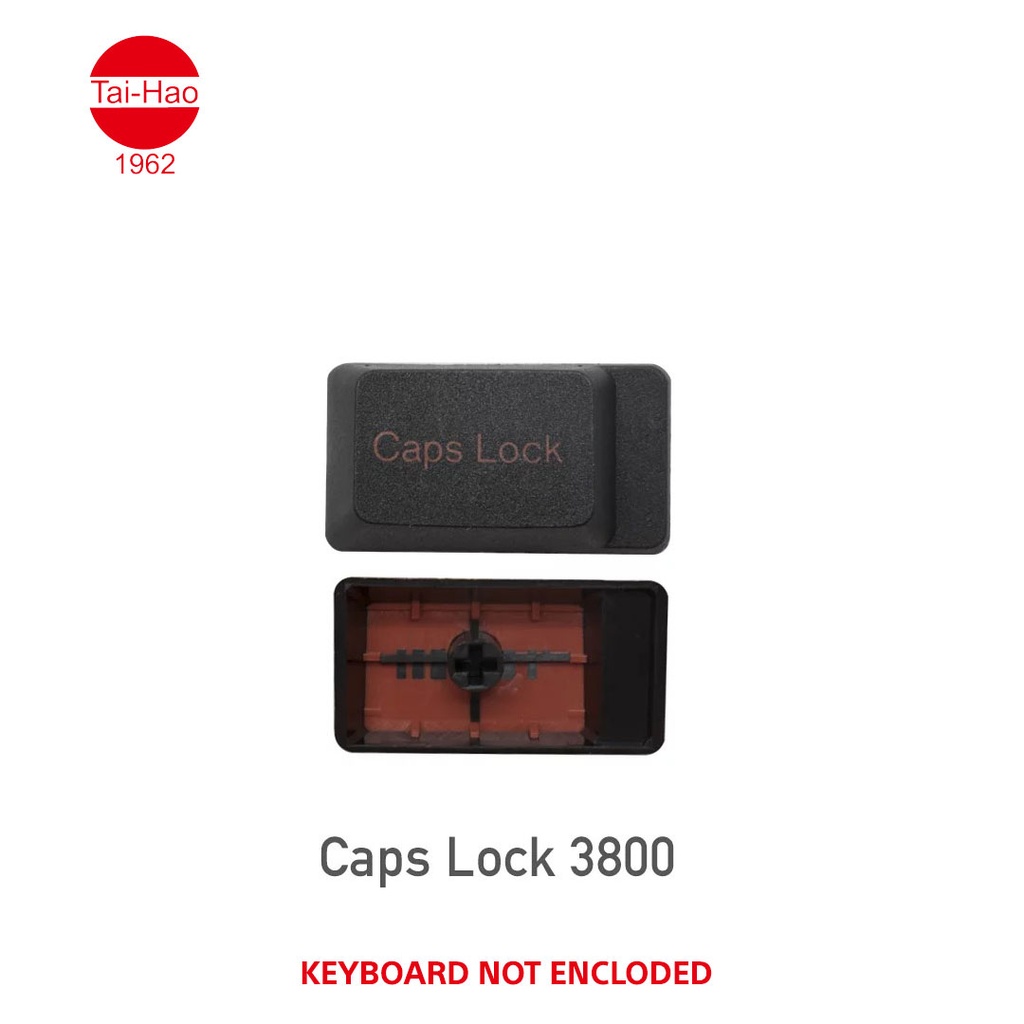 Tai-Hao 104-Keys PBT Double Shot -Keycap Set -Black & Red