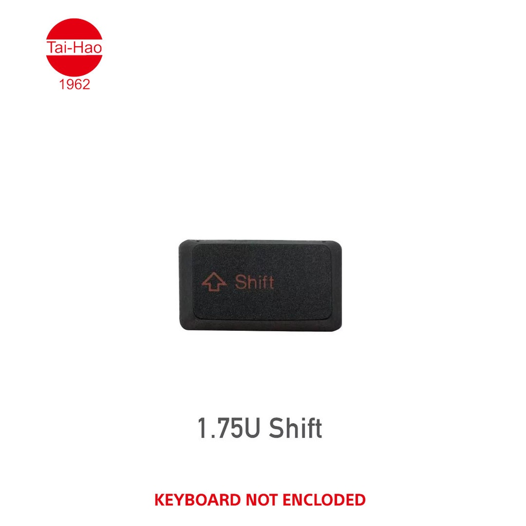 Tai-Hao 104-Keys PBT Double Shot -Keycap Set -Black & Red