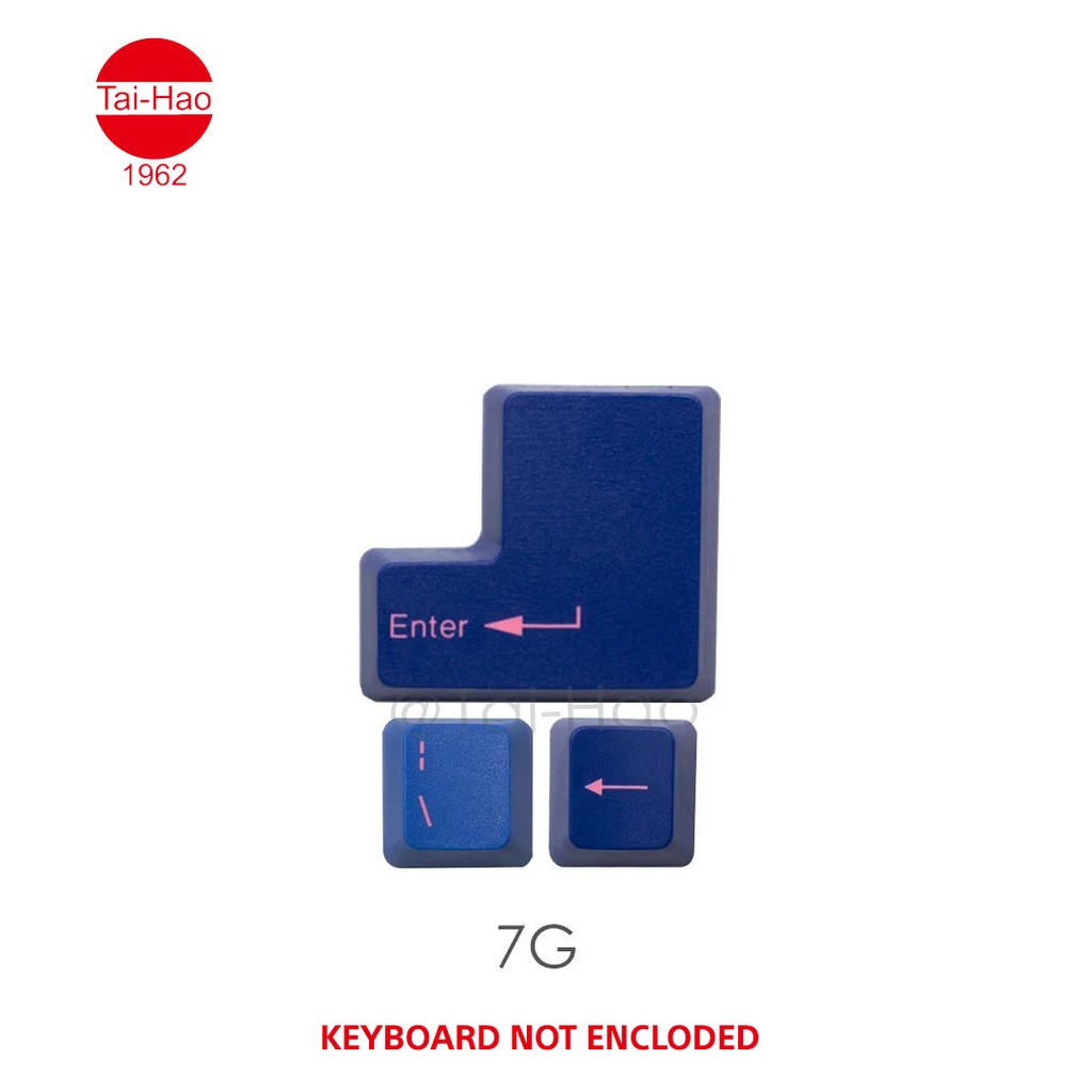 Tai-Hao 116-Keys ABS Double Shot -Keycap Set - Blue/Pink