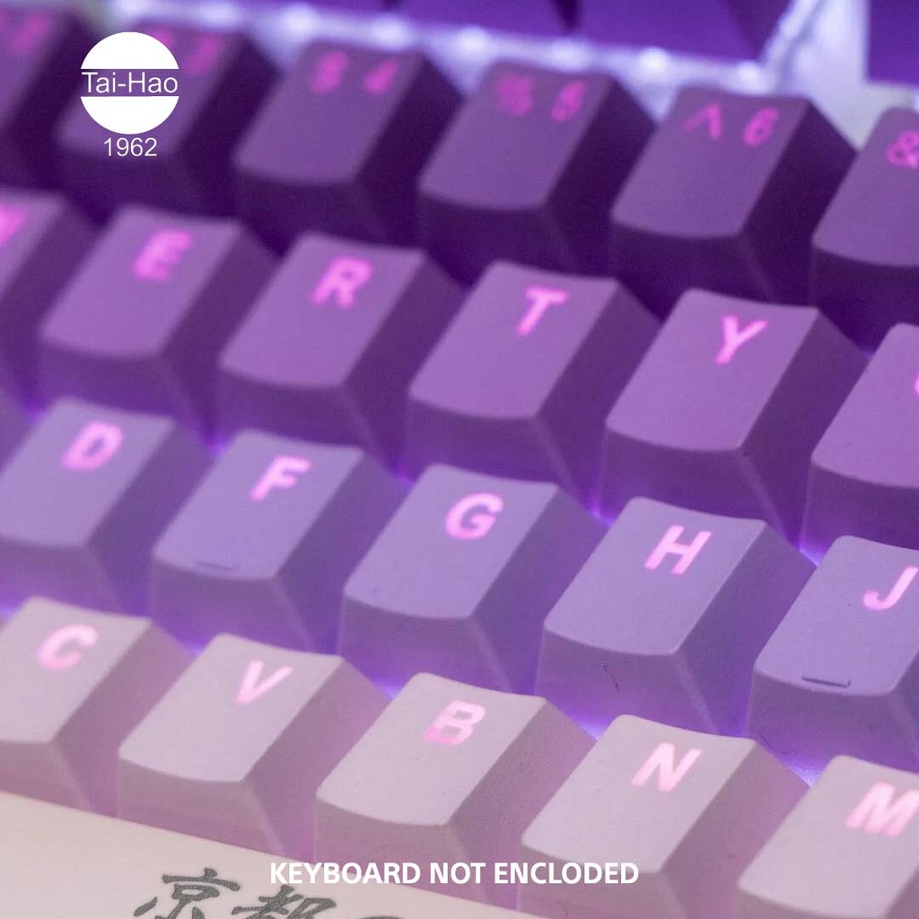 Tai-Hao 142-Keys PBT Double Shot Backlit Cubic-Keycap Set - Spring in Kyoto