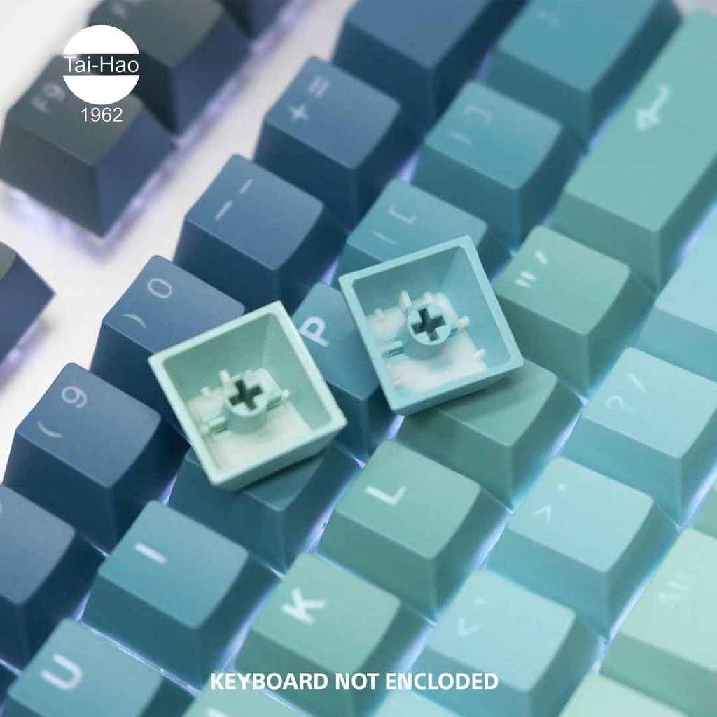 Tai-Hao 142-Keys PBT Double Shot Backlit Cubic-Keycap Set - Mykonos