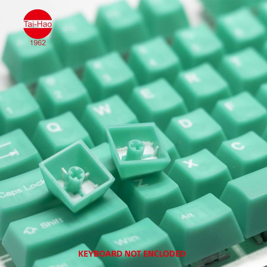 Tai-Hao 152-Keys ABS Double Shot Backlit Cubic-Keycap Set - Translucent The Haunted keycap - Jelly Jade