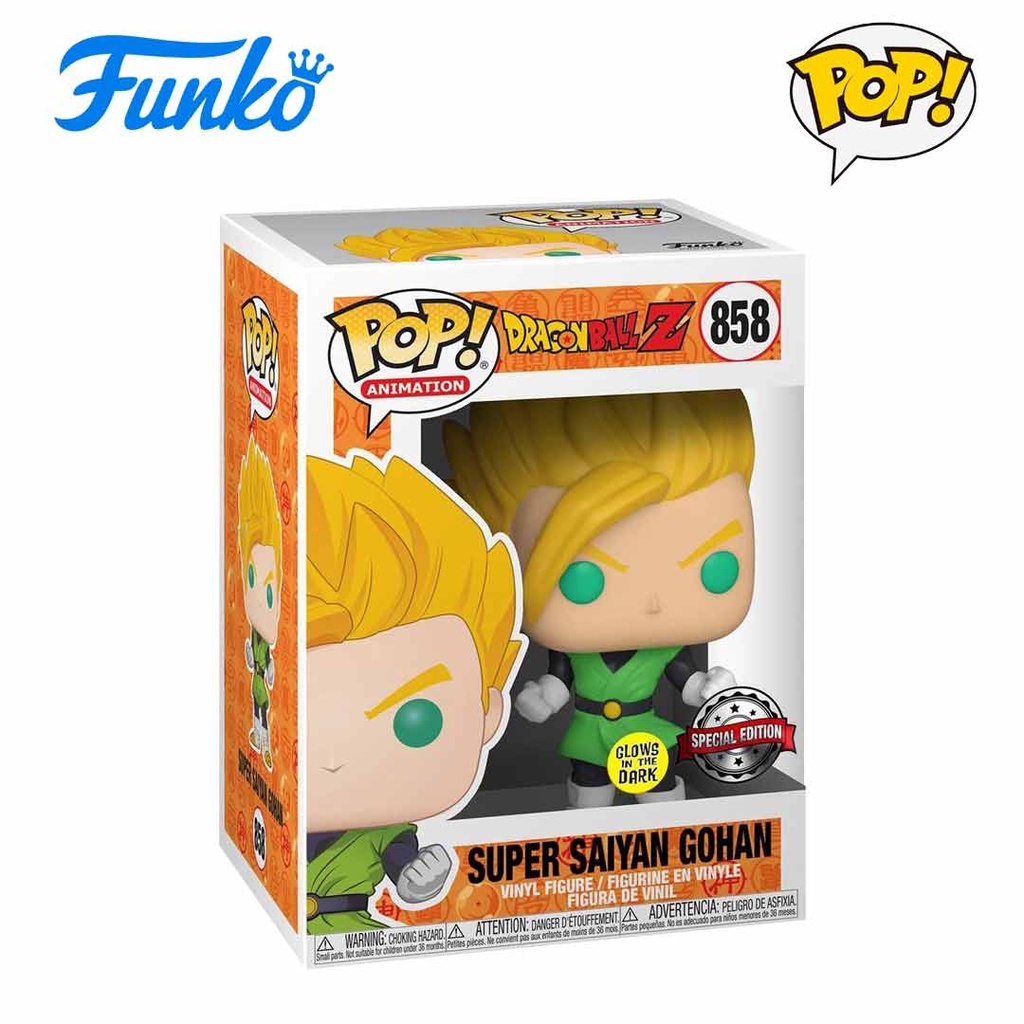 Funko Pop! Dragonball Z S8: Super Saiyan Gohan (858) Vinyl Figure