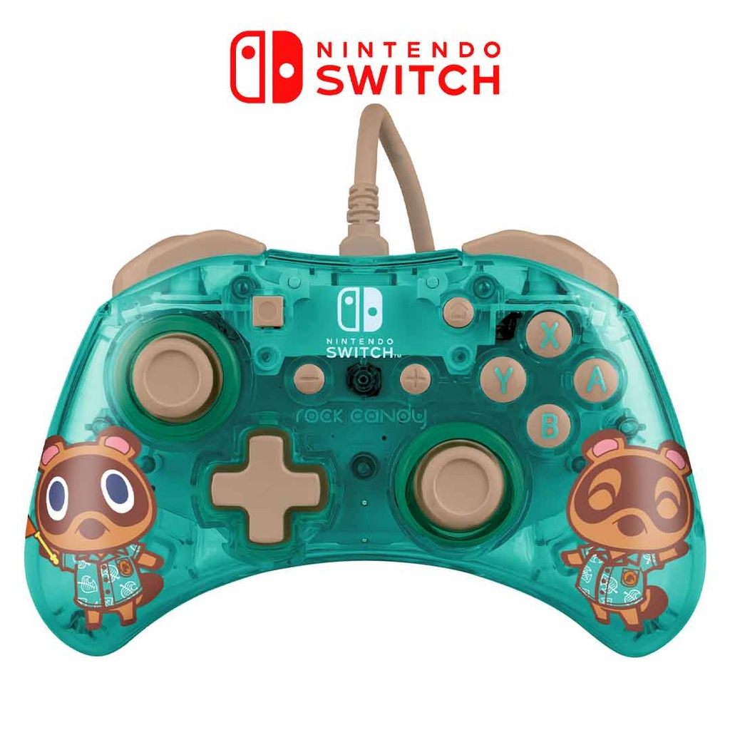 NS Rock Candy Wired Controller Animal Crossing New Horizons - Blue