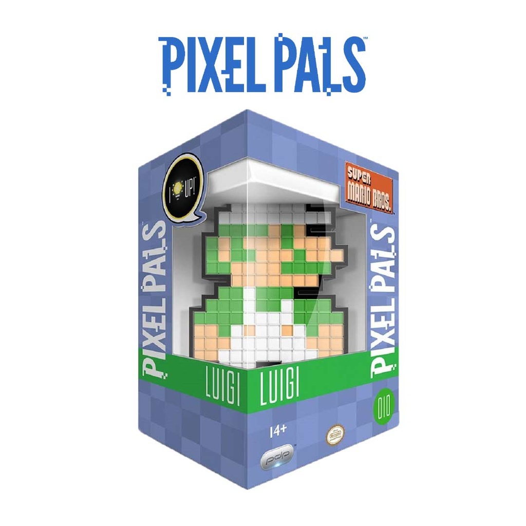 Pixel Pals 8-Bit Luigi Figure